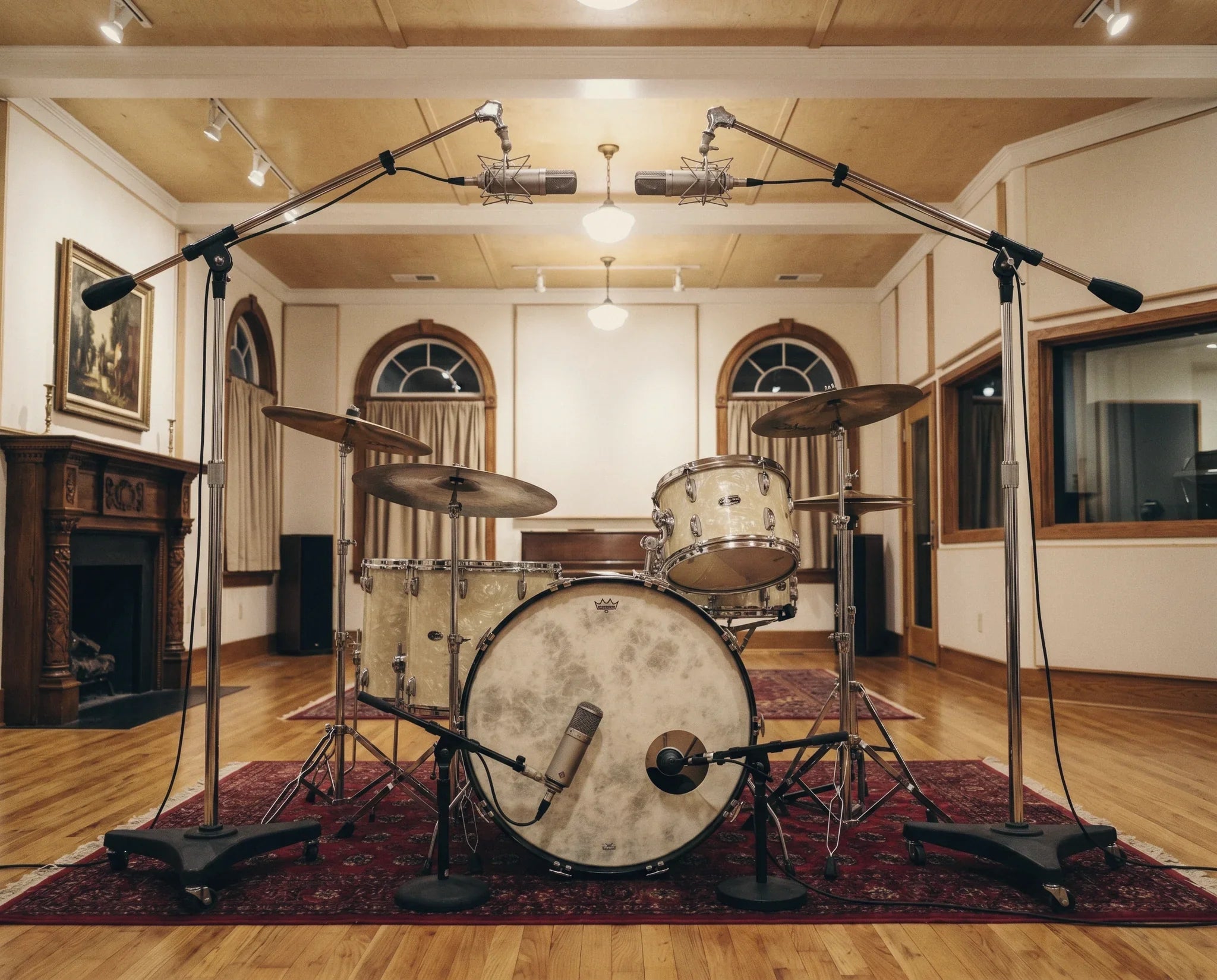 live drummer playing