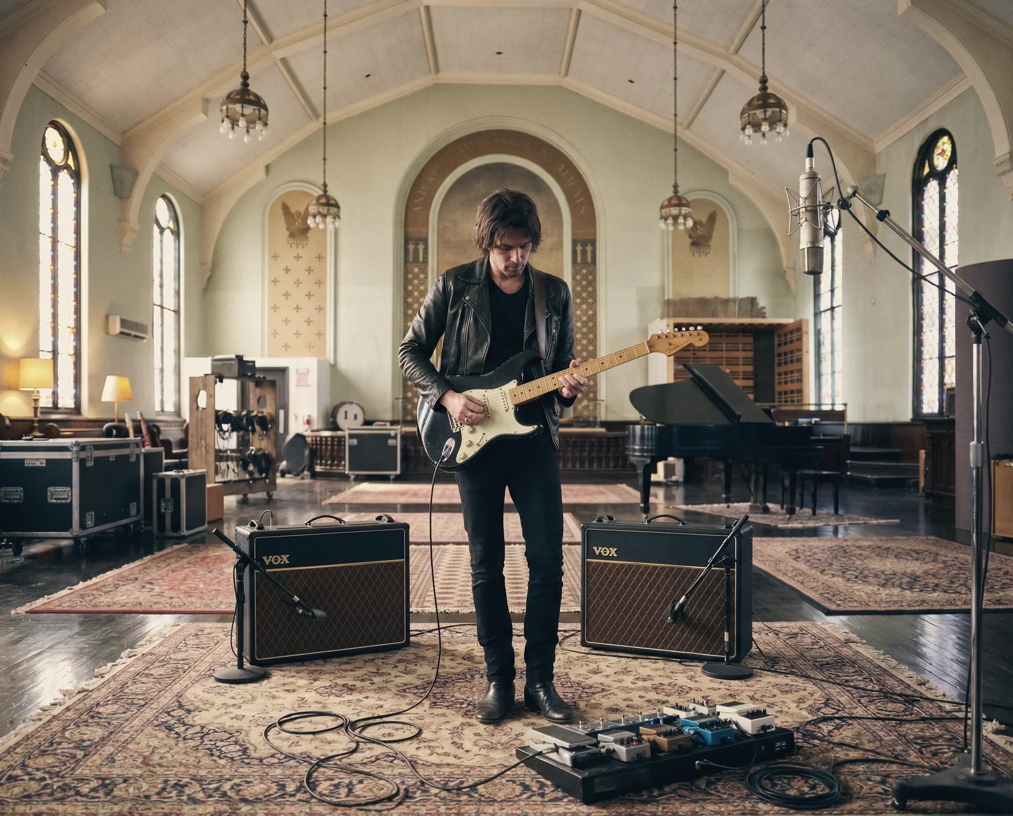 cinematic guitar player