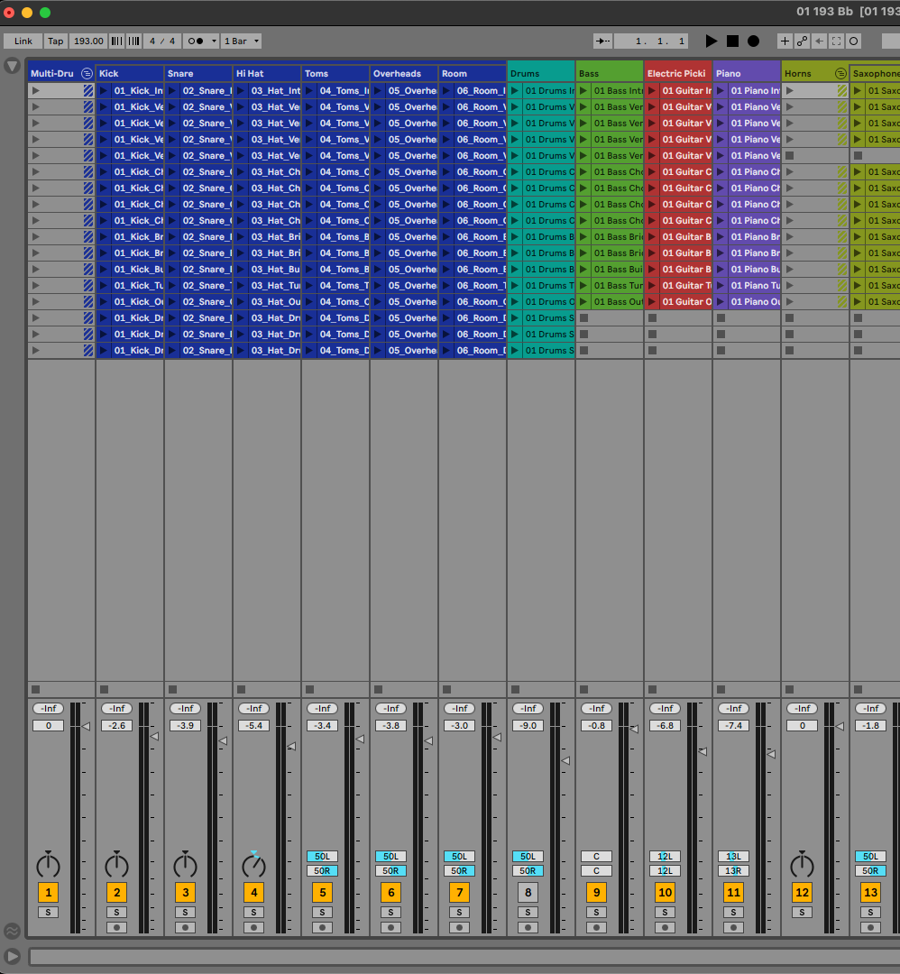 DAW screenshot placeholder - Ableton mix_and_setup view