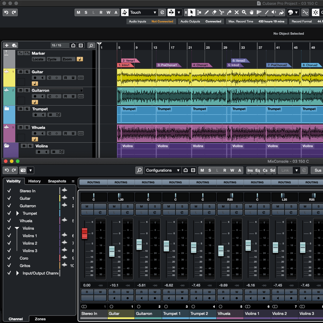 DAW screenshot placeholder - Cubase mix_and_setup view