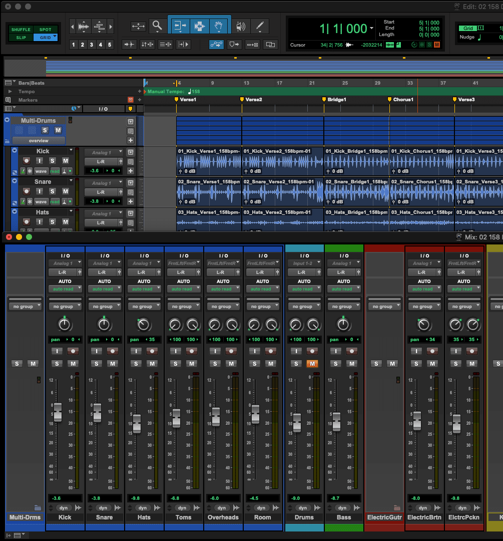 DAW screenshot placeholder - Pro Tools mix_and_setup view